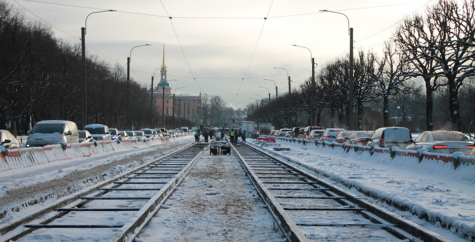 В Петербурге отремонтируют 22 км трамвайных путей за 4 млрд рублей