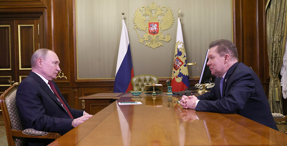 Путин и Миллер встретились в Петербурге