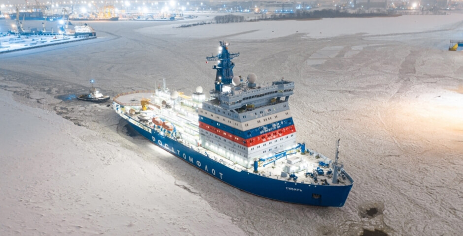 В обледеневший Финский залив отправился атомоход «Сибирь»