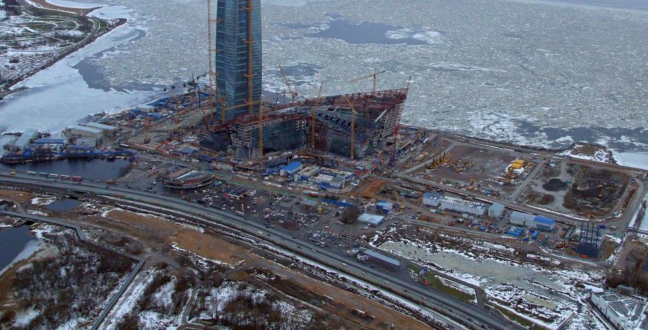 Объявлен конкурс на строительство эстакадных съездов к «Лахта центру» за 3,8 млрд рублей