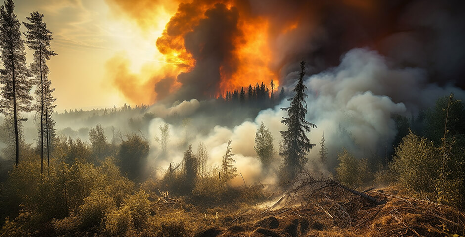 В Архангельской области в 10 раз сократилась площадь лесных пожаров