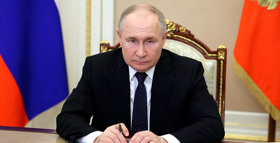 Путин высказался о возмездии для всех причастных к теракту в «Крокусе»