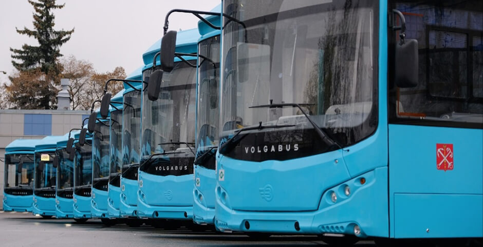 На дорогах Петербурга появились первые автобусы большого класса марки Volgabus