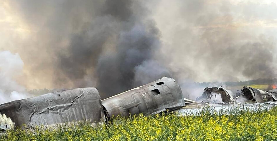В Ставропольском крае разбился бомбардировщик Ту-22М3