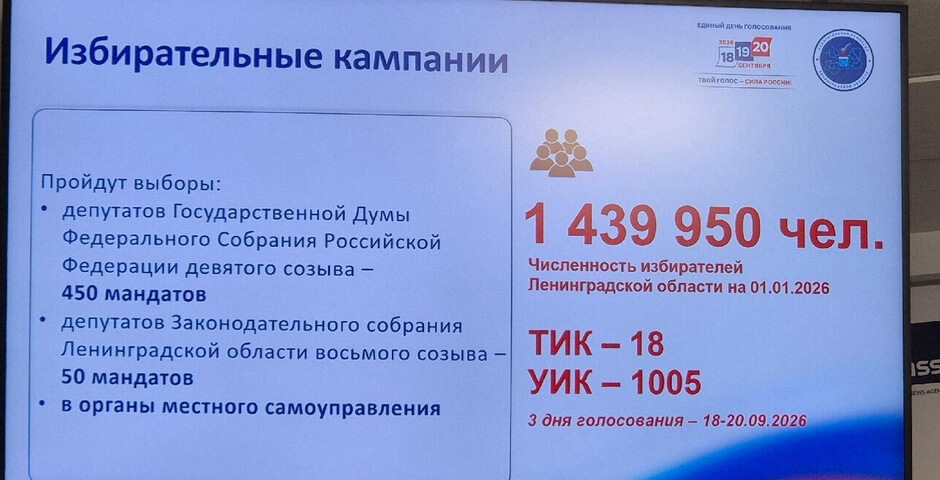 В Ленобласти появятся участки для голосования граждан, прибывающих из-за границы