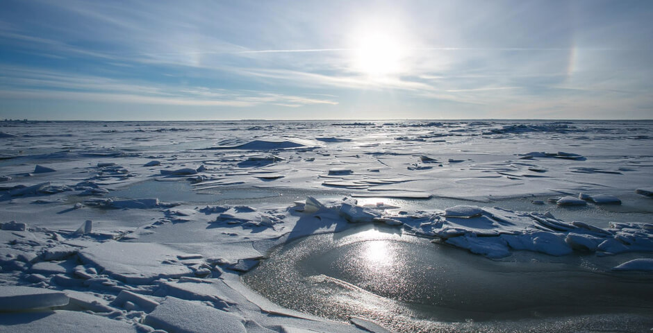 Синоптик: покрытие Финского залива льдом сократилось до 70%