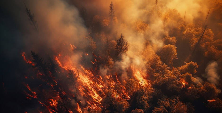 Перечислены регионы, где прогнозируются высокие риски возникновения лесных пожаров