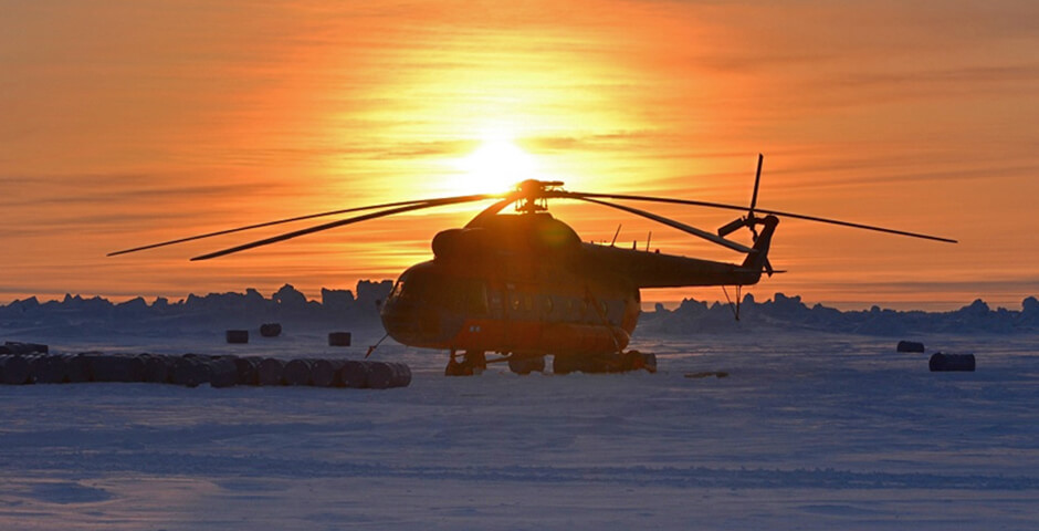 В Мурманскую область привезли первый арктический вертолет Ми-8