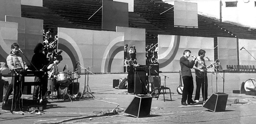 Гастрольное выступление группы «Мануфактура», Рига, июнь 1983 года